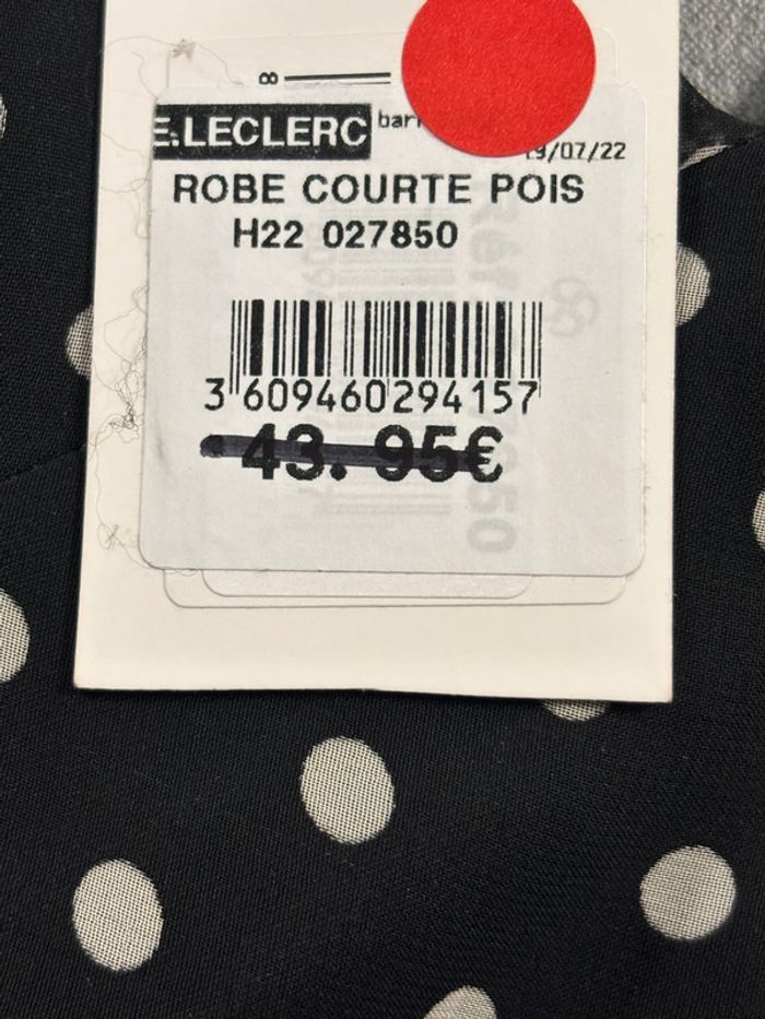 Robe courte à pois blanche et noir Taille 38 Catraza - photo numéro 5