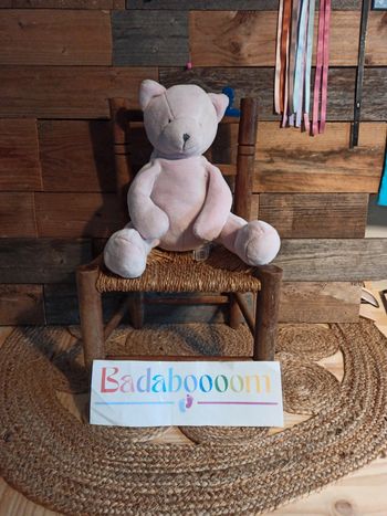 Peluche chat rose doudou et Compagnie tbe