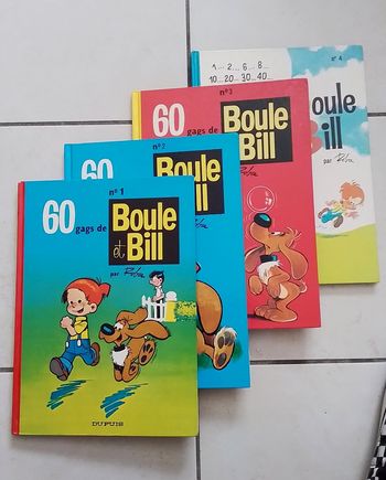 Lot de BD Boule et Bill tomes 1 à 4