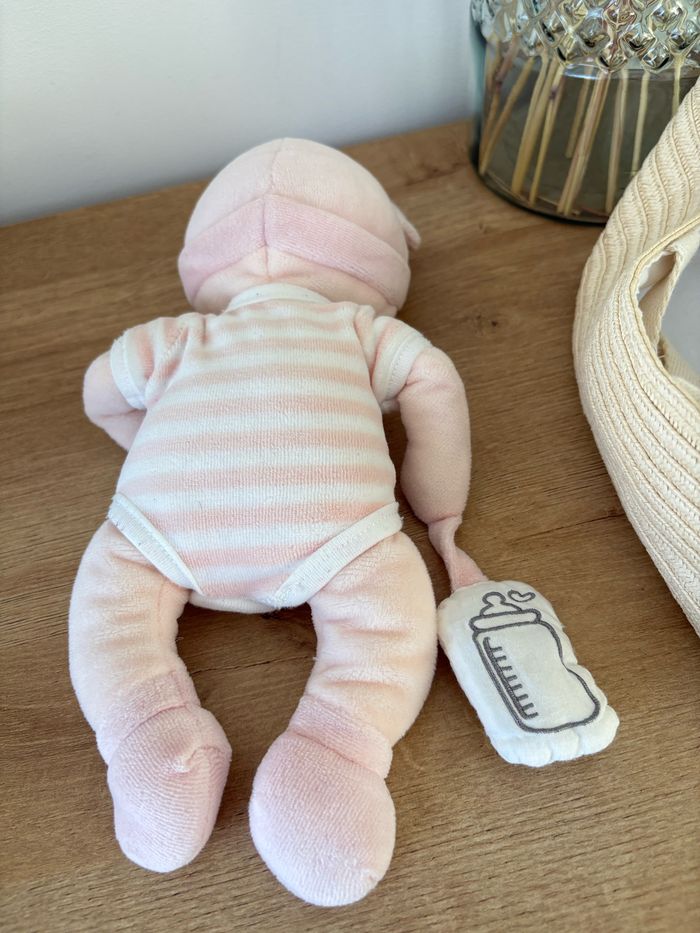 Poupon bébé couffin rose - photo numéro 5