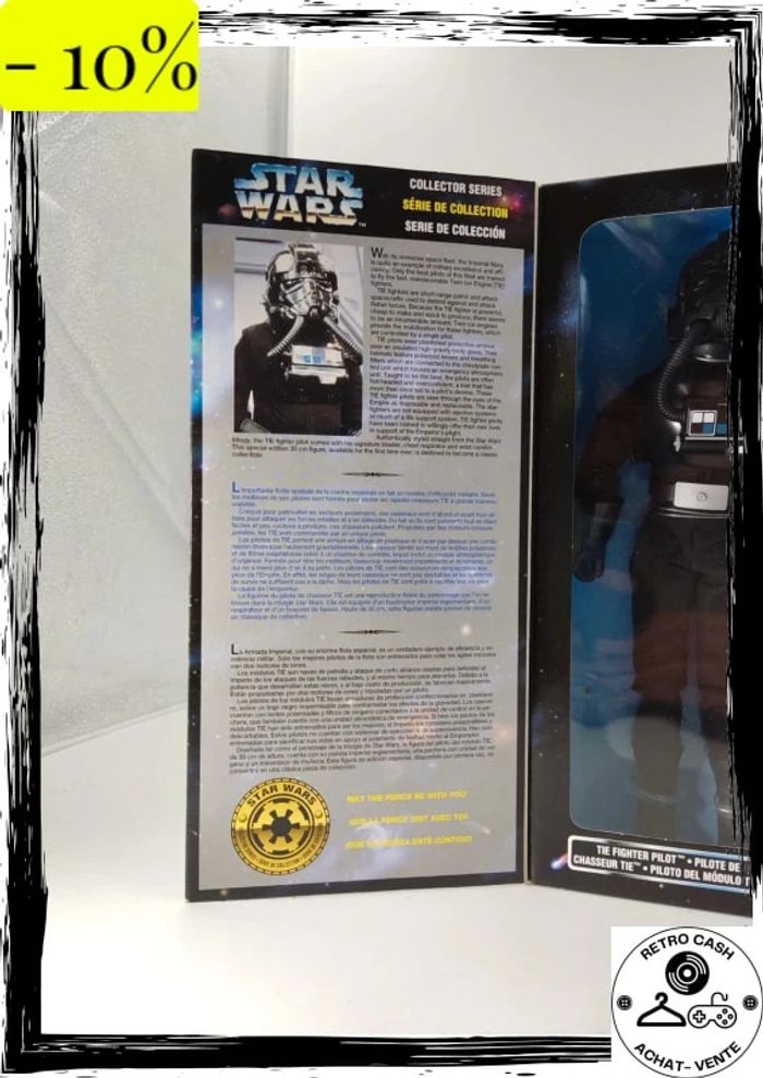 Figurine articulée Star Wars Vintage 1997 The Fighter Pilot Collector Series sce - photo numéro 3