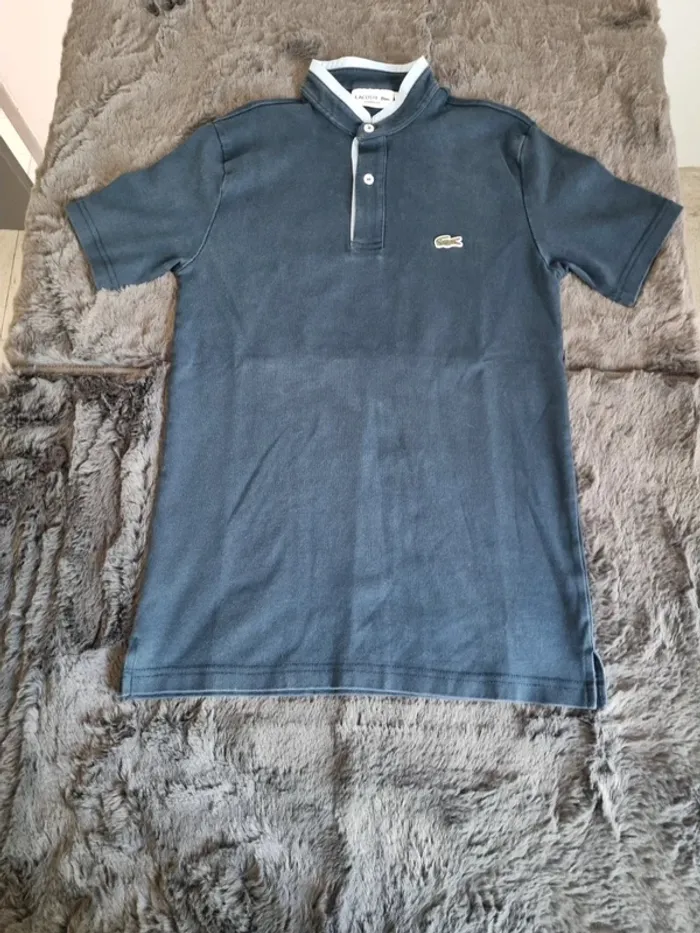 Polo Lacoste bleu marine, S Hommes - photo numéro 2