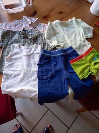 Chemisette 6/9 mois lot