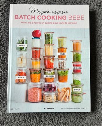 Livre recette Batch Cooking Bébé 
