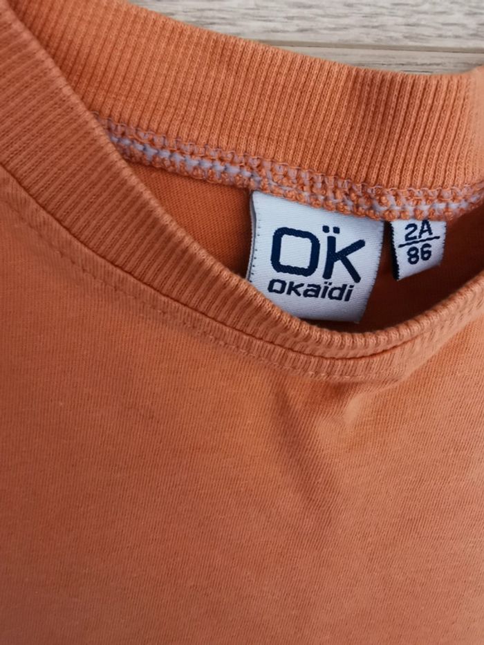 T-shirt couleur rouille - 2 ans - Okaïdi - photo numéro 2