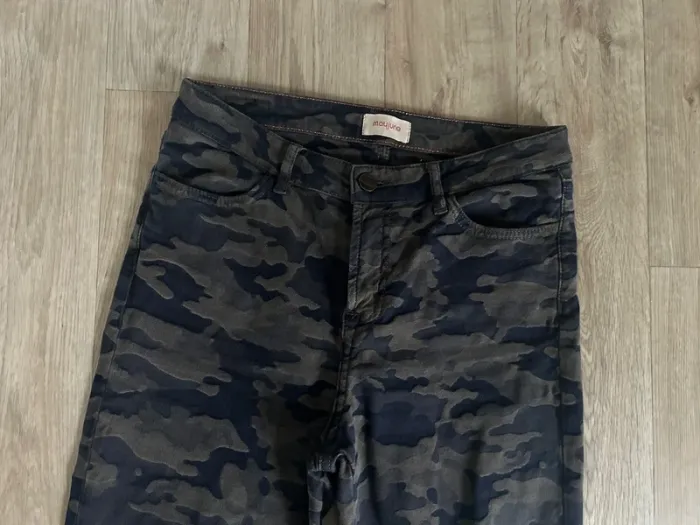 Mayjune pantalon, coupe droite, imprimé camouflage femme taille US 27/Fr 36 - photo numéro 2