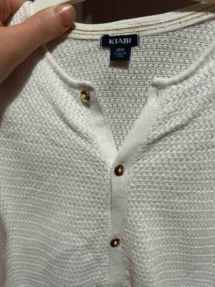 Gilet blanc 18 mois - photo numéro 6