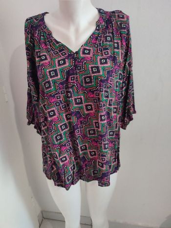 #kytieSfemme. Chemise blouse manches 3/4 taille S/M