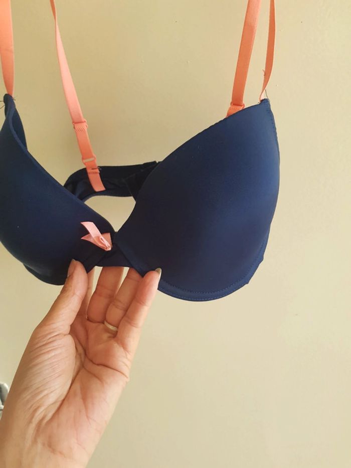 90D soutien-gorge bleu marine et rose - photo numéro 2