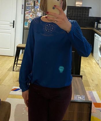 Blouse avec broderie miss captain en 38