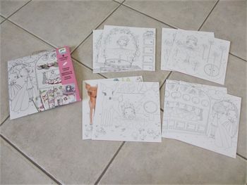 Coloriages surprise Djeco : Les petites portes de Pupi