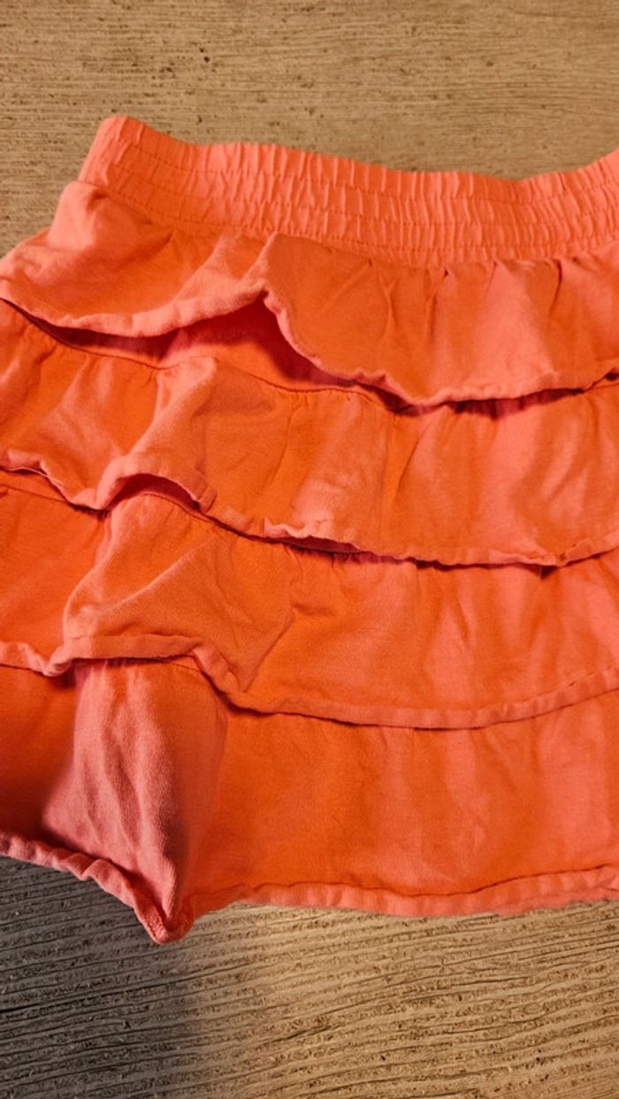 Jupe courte à volants corail, Tik & Tak, Charles Vögele, 6 ans, nickel - photo numéro 4