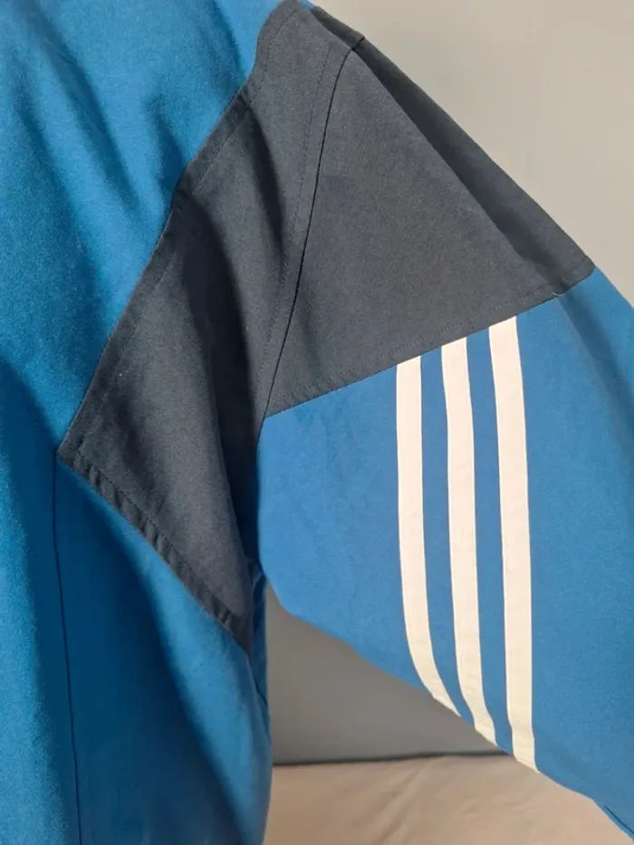 Veste Adidas Vintage Bleu & Noir – Années 2000 – Taille L - imprimé (595) - photo numéro 6