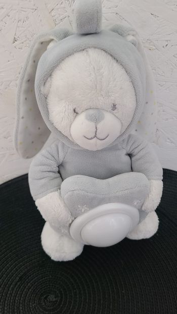 Petite peluche veilleuse - Max & Sax ours lapin