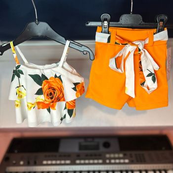 Ensemble orange Taille  24mois