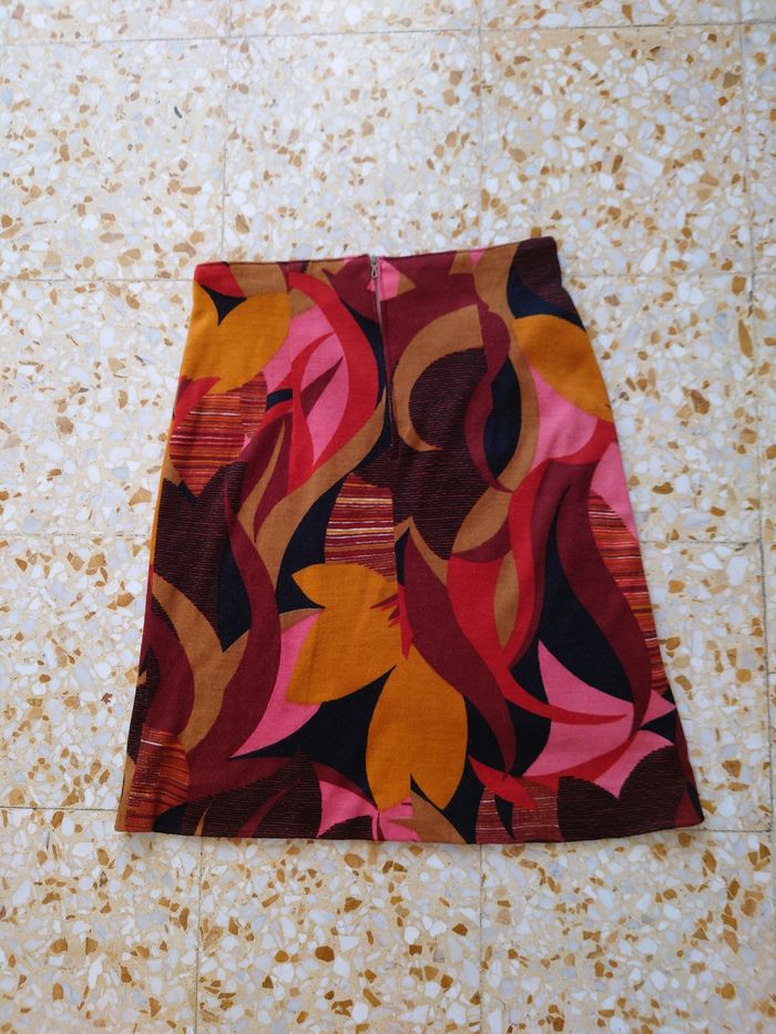 Jupe vintage lainage fait main taille 36 - photo numéro 3