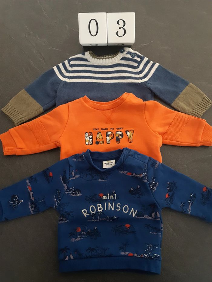 Pulls x3 Tape à l’œil taille 3 - photo numéro 2