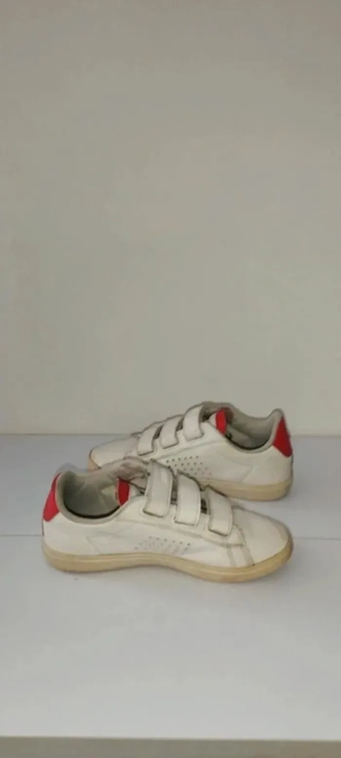 Baskets blanches Le Coq Sportif pointure 32 bon état - photo numéro 5
