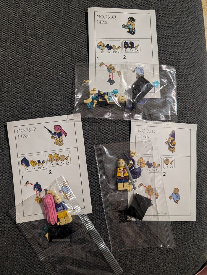 Lot figurines a construire Kpop demon hunter neuves - photo numéro 2