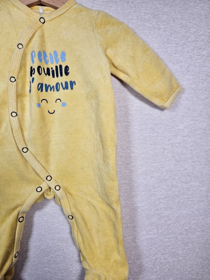Pyjama velours TFQ baby collection 3 mois - photo numéro 4