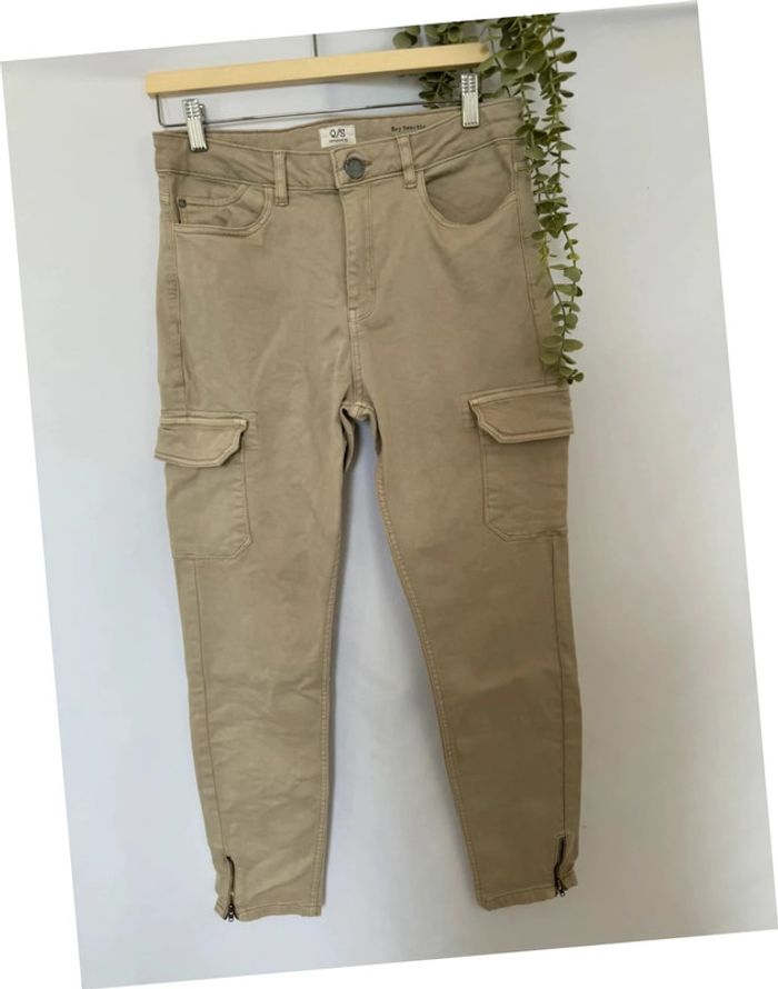 Pantalon cargo beige Skinny taille 42 - photo numéro 2