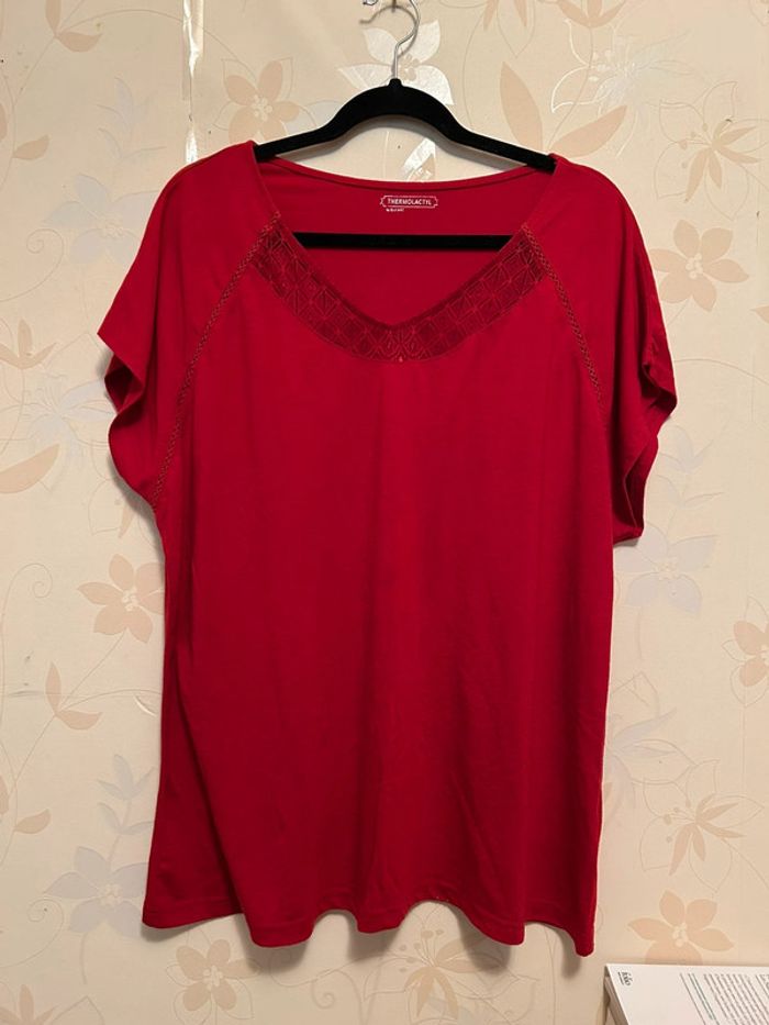 T-shirt rouge taille XL