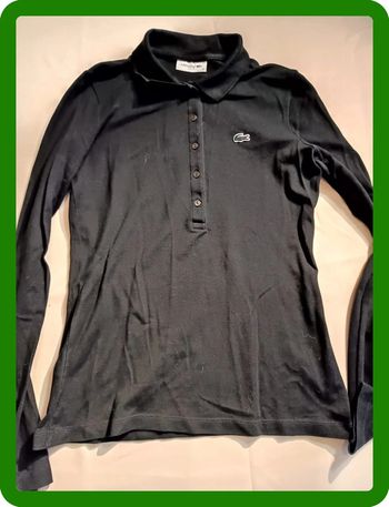 Polo femme Lacoste manches longues T36