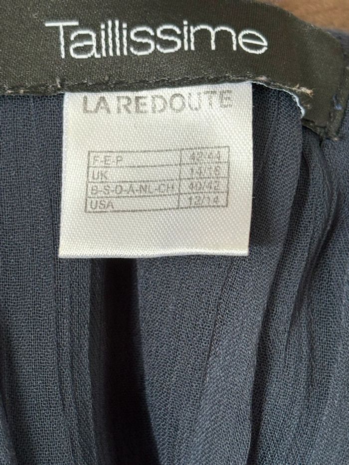 Superbe t-shirt long manches 3/4 dos ouvert tranparent avec noeud - photo numéro 4