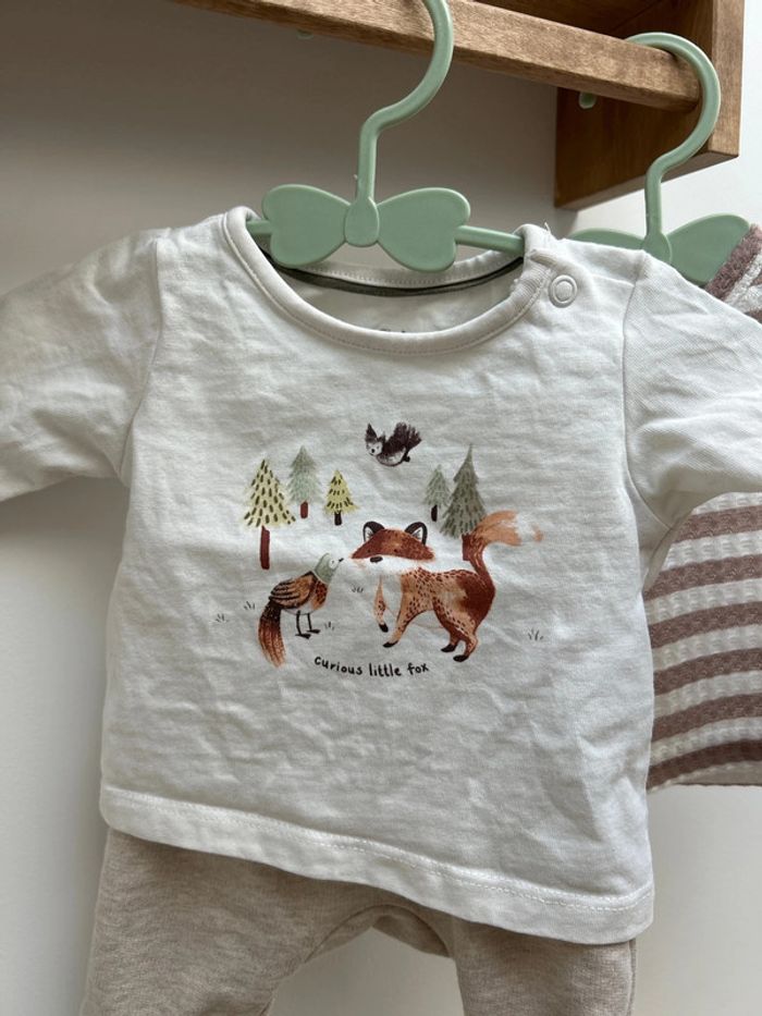 Tenue beige mixte unisexe 0-1 mois - photo numéro 2