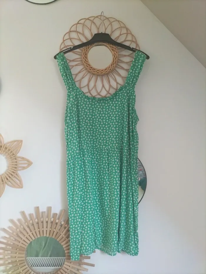 Robe verte coeur