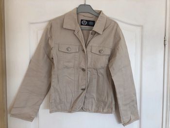Veste en toile beige 10 / 11 ans