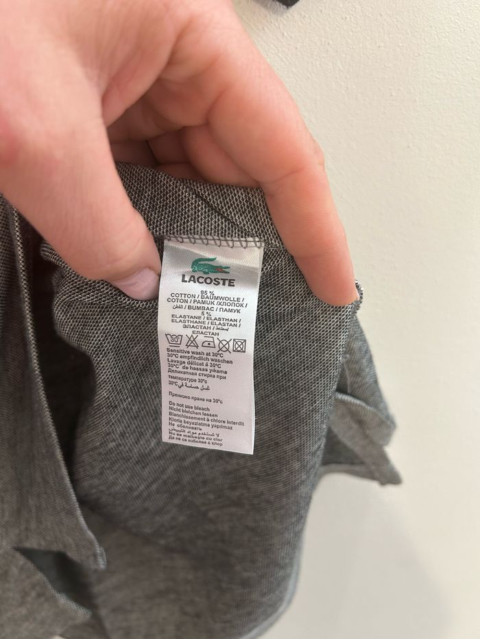 Polo Lacoste gris - photo numéro 4