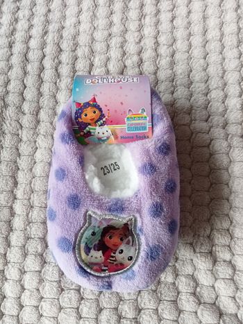 Chaussons antidérapant gabby chat 23/25