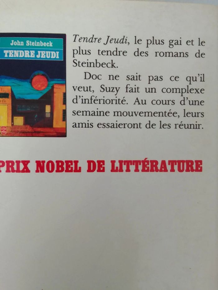 John Steinbeck - Tendre jeudi - photo numéro 2