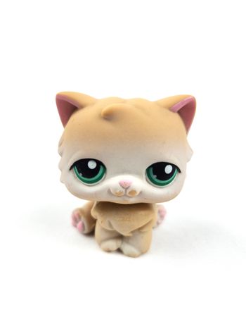 Littlest Petshop LPS Chat Persan Brun #129