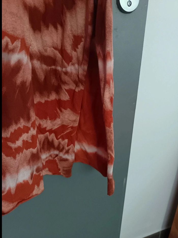 Longue robe tie and dye marron - photo numéro 3