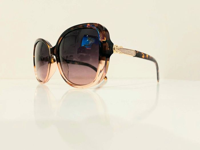 Lunette de soleil femme Polarisée marron léopard dégradés uvprotection catégorie 2 - photo numéro 3
