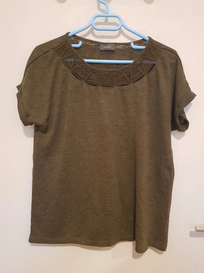 T-shirt kaki - photo numéro 2