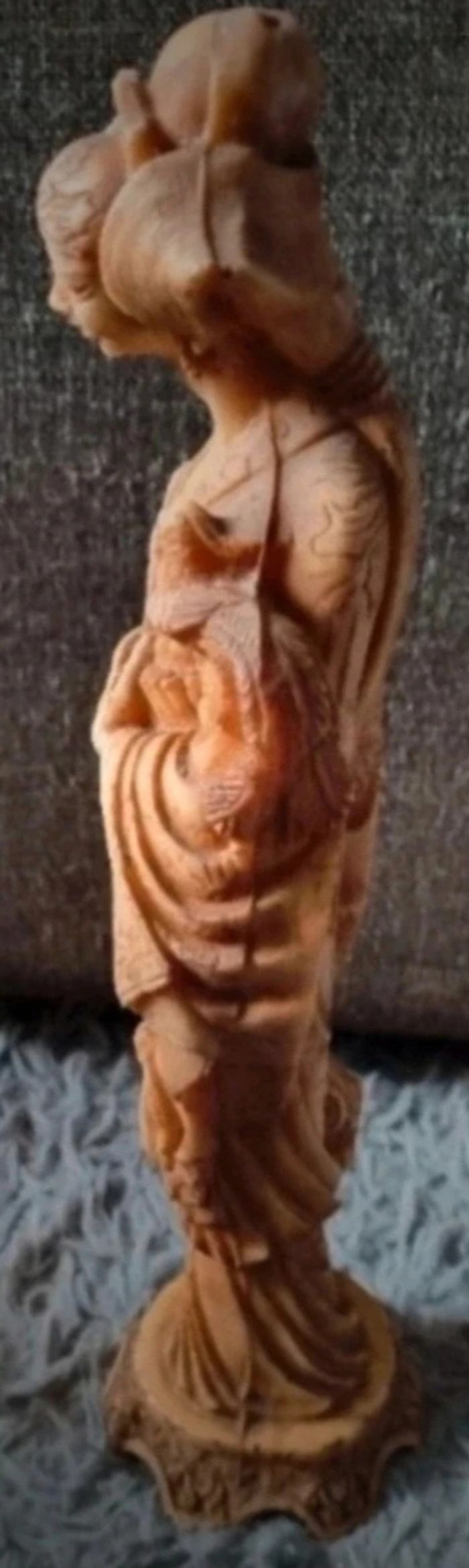 Statuette femme de bonne chance chinoise - photo numéro 2