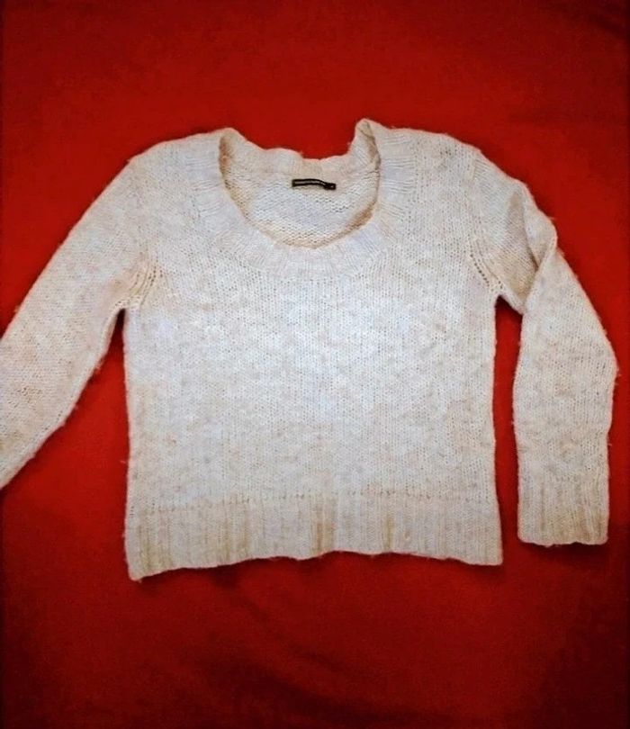Pull gris beige chiné taille s 36monoprix