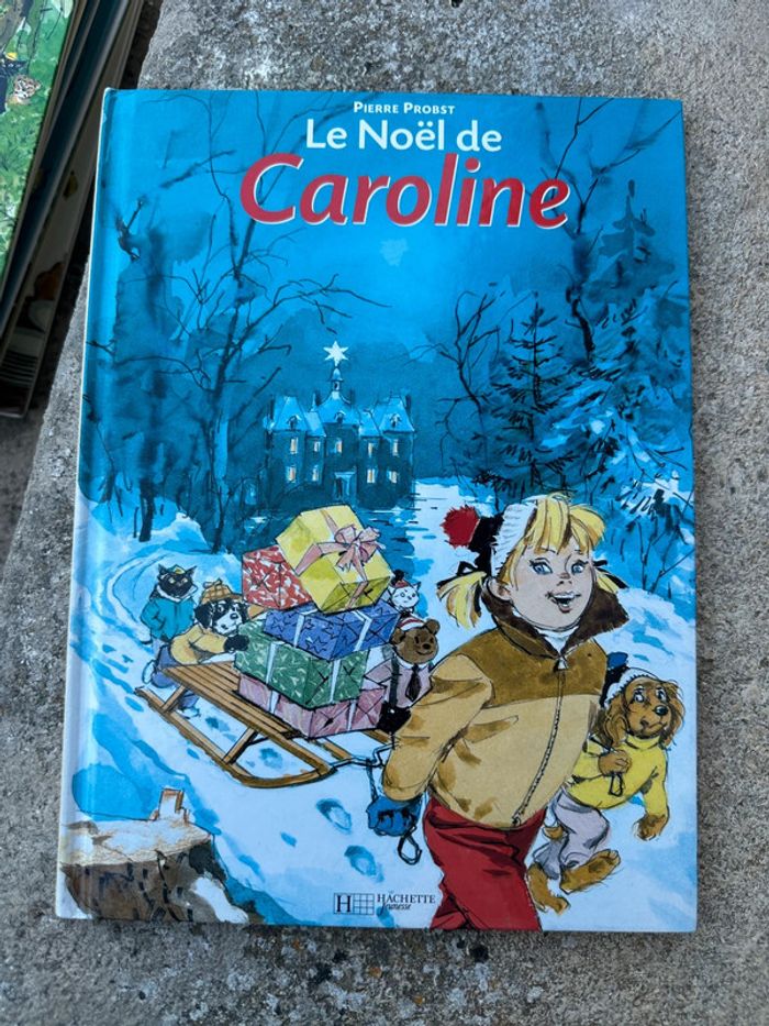 Beau livre traditionnel vintage bd Caroline fête le Noël