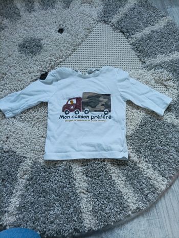 T-shirt manche longue 1mois