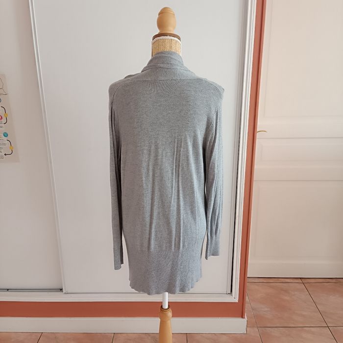 Primark long gilet gris - photo numéro 3