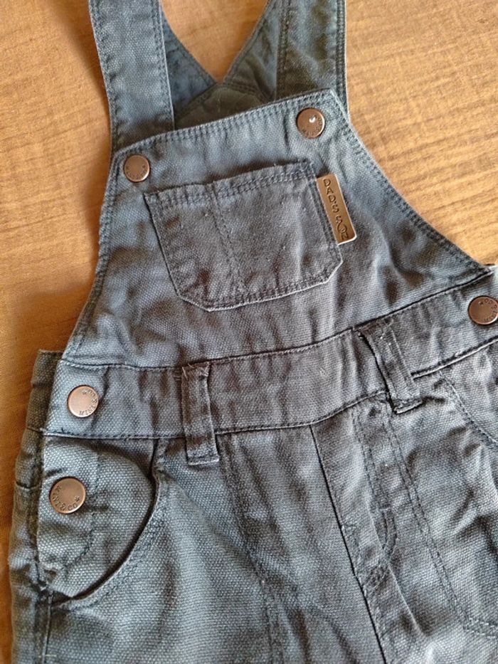 Salopette souple grise kiabi 6 mois - photo numéro 2