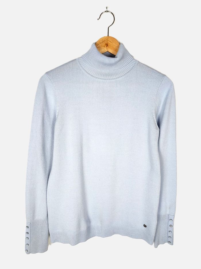 Pull Antonelle à col roulé bleu clair - Taille 2 (M)