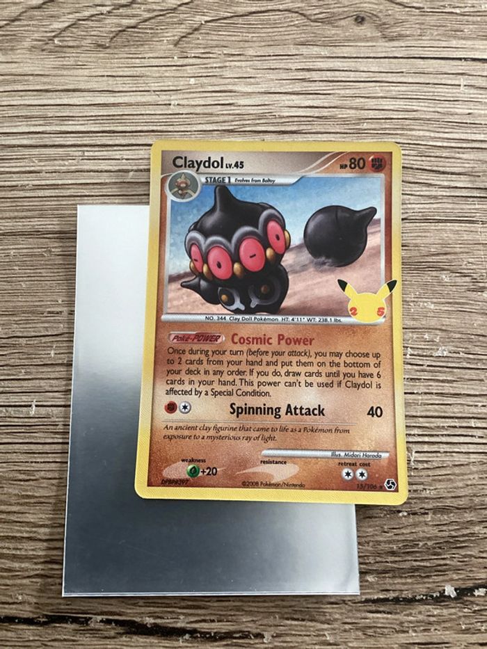 carte Pokémon 15/106 claydol célébration 25ans anglais ANG