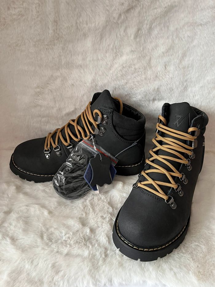 Bottines noires en cuir fourrées à l intérieur 37 - photo numéro 2