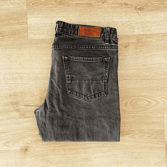 Cerruti Jeans Regular droit noir Homme Exclusive Vintage Collection (Taille 33)