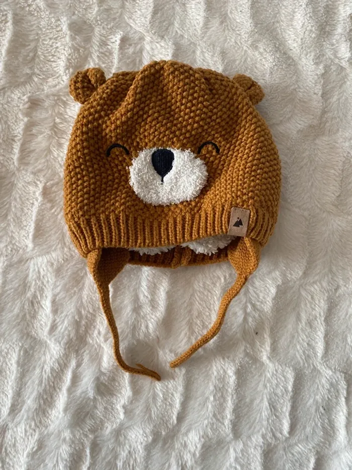 Bonnet ours tape à l’œil