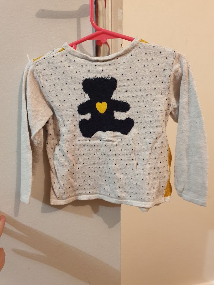 Gilet tricolore motif ours - photo numéro 2